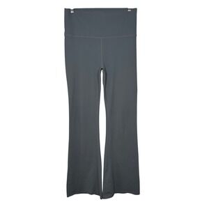 FABLETICS PureLux High Waist Kick Flare Leggings, Soft and Stretchy, Slate, L